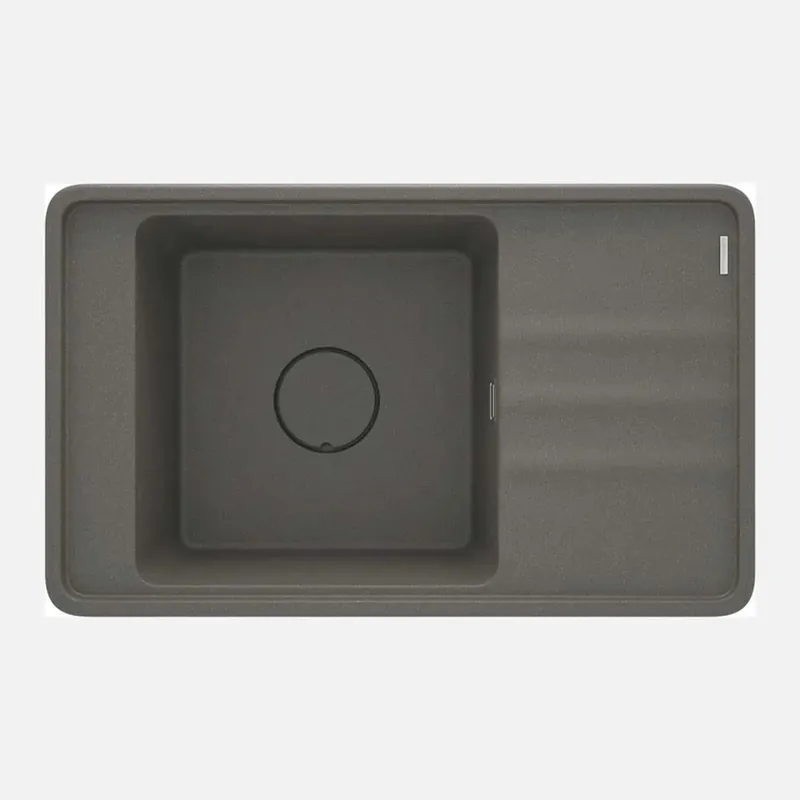 Meest Verkocht Lavello 1 vasca con gocciolatoio Idrostile Varadero 500x229 mm Antracite Met