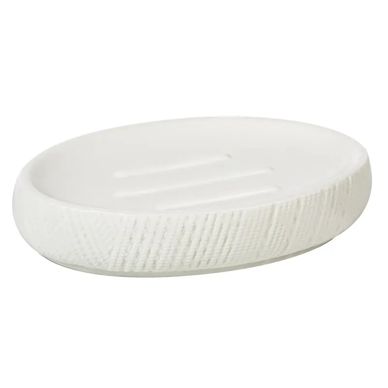 Portasapone bagno Filemi in resina bianco Must-Have