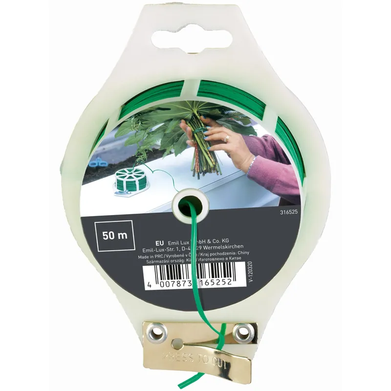 Speciale Aanbieding Filo metallico piatto verde Ø 0,4 mm x L50 m