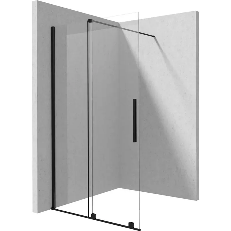 Parete doccia scorrevole Cabaiguán Idrostile 900x1950 mm nero Superprijs