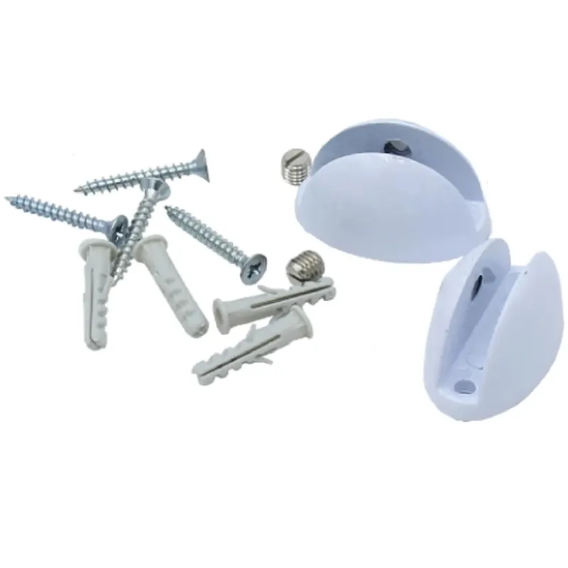 Supporti per mensole in vetro in metallo bianchi 10 kg di portata Snelle Levering