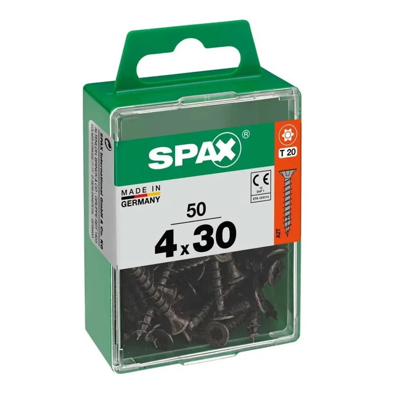 Vite Spax testa multipla svasata t-star plus t20 zincatura nera m 50 pz Betaalbaar