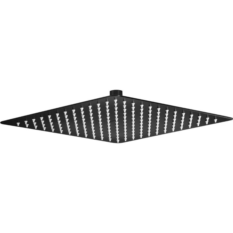 Soffione doccia acciaio 250x250 mm Camarioca nero Rechtstreeks Van De Fabrikant