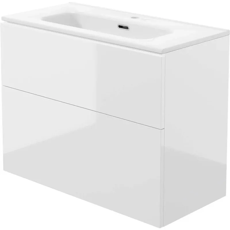 Superprijs Mobile lavabo con lavabo Idrostile 800x600 mm bianco brillante