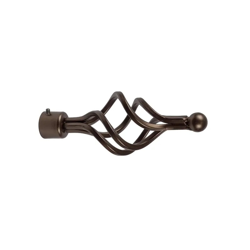 Laatste Versie Terminale bastone tenda Ciorciola in ferro bronzo Ø 20 mm 1 pz