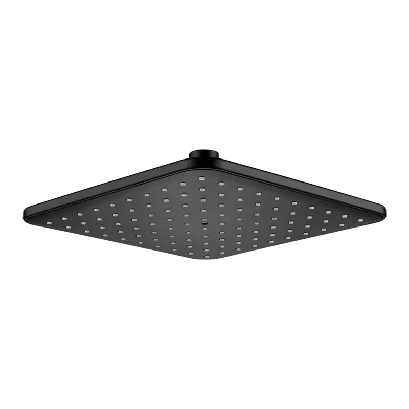 Snelle Levering Soffione doccia 1 funzione 201x201 mm Nueva Paz nero