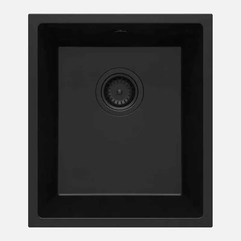 Fabrieksprijs Lavello sottopensile 1 vasca Idrostile Colón 440x194 mm Nero