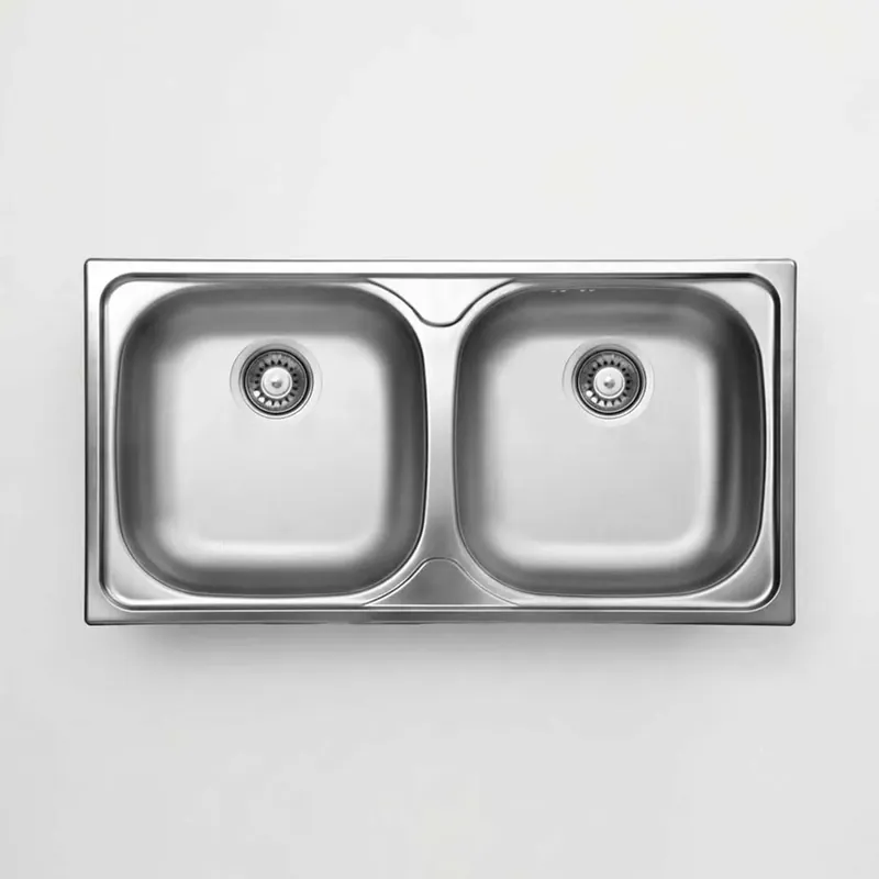 Lavello 2 vasche Idrostile Jobabo 435x150 mm satinato Gereduceerde Prijs