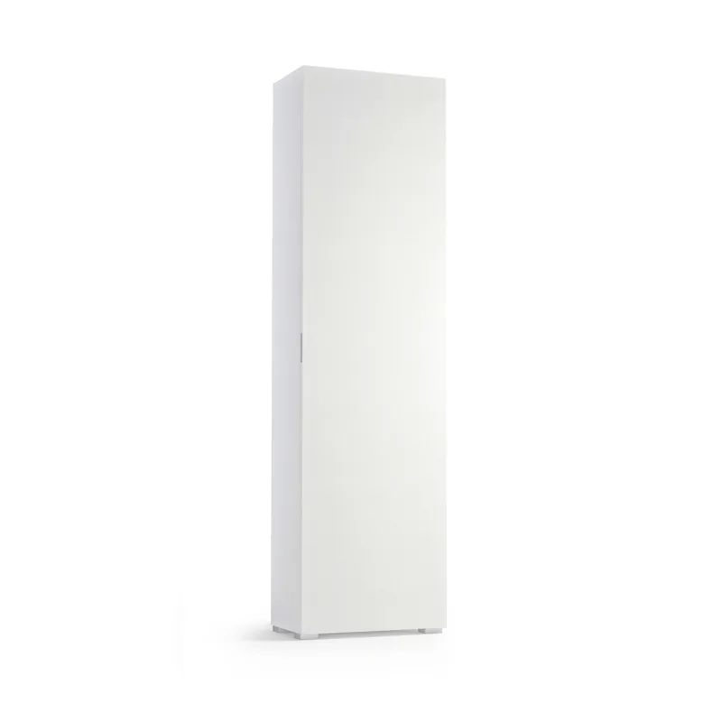 Mobile multiuso con 7 ripiani 182x50x30 cm bianco Flitsaanbieding