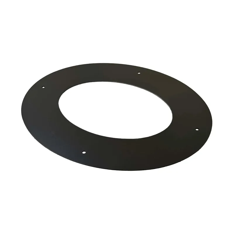 Rosone a 45° per canale da fumo serie Arredo-Legna Ø 120 mm nero Veilige Betaling
