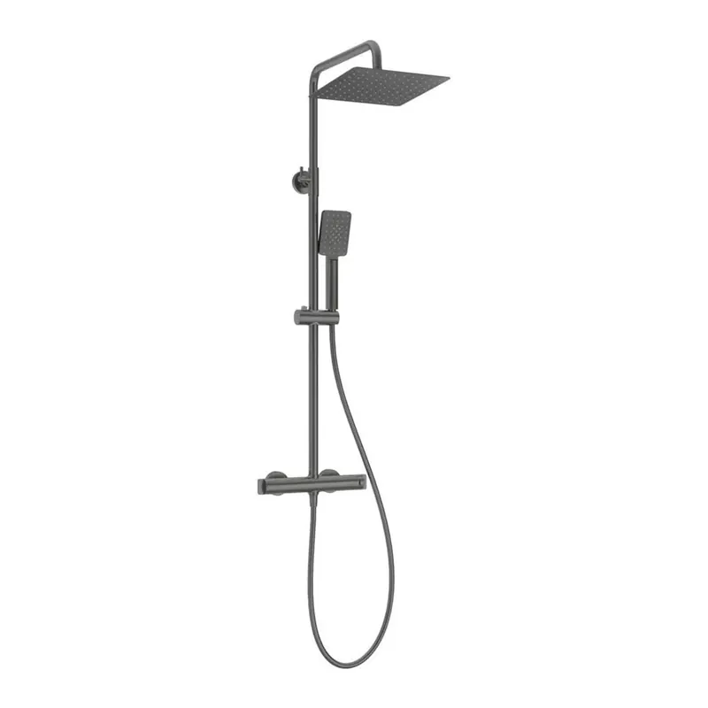 Direct Beschikbaar Colonna doccia con miscelatore termostatico Idrostile titanio 250x250 mm