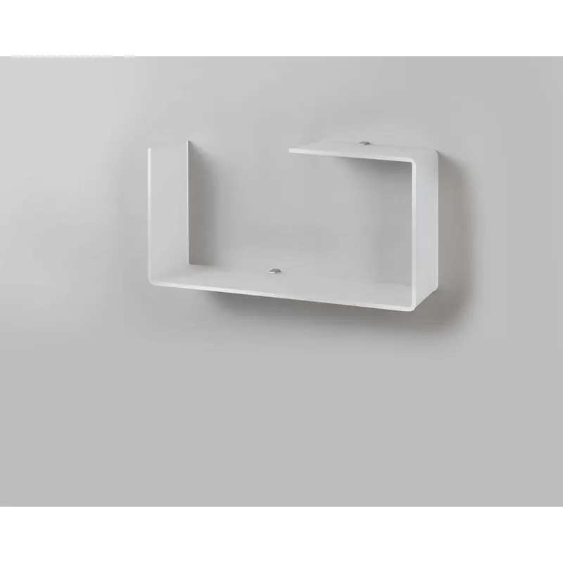 Mensola da parete rettangolo opalino 28,4x59,6x16,5 cm Nieuw