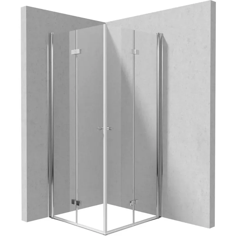 Nu Kopen Cabina doccia quadrata Coliseo Idrostile vetro trasparente 800x2000 mm cromo