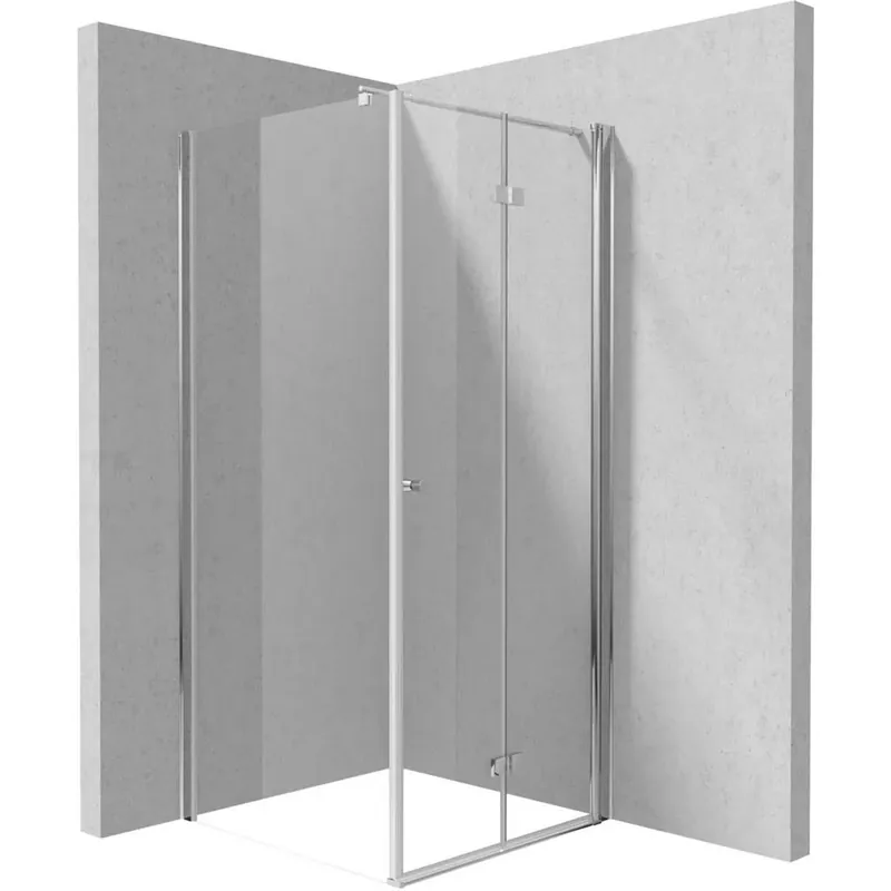 Cabina doccia quadrata Coliseo Idrostile vetro opaco 800x2000 mm cromo Direct Beschikbaar