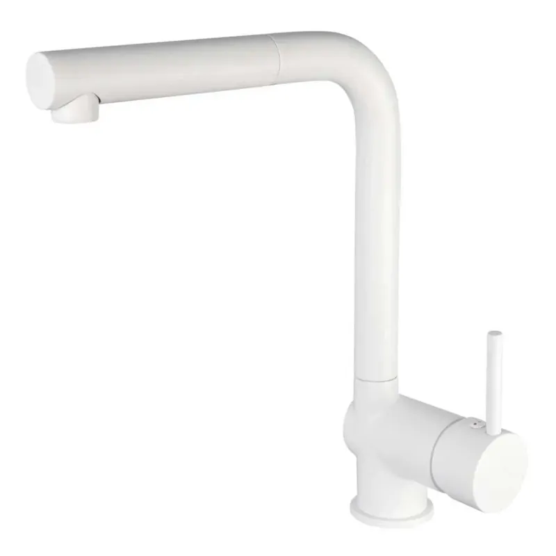 Aanbieding Rubinetto da cucina bocca estraibile Idrostile Aster bianco
