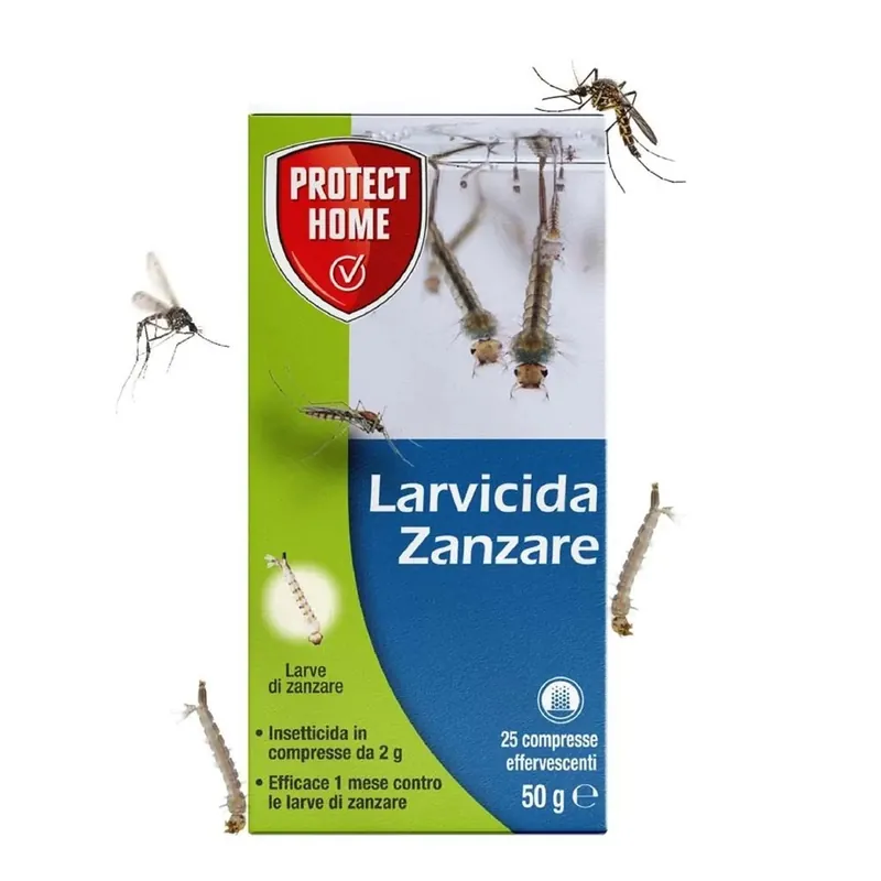 Gratis Retour Larvicida zanzare in pastiglie pronto uso 50 g 25 pz