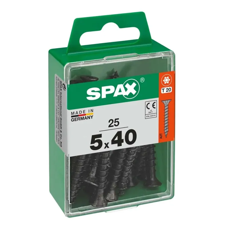Vite Spax testa multipla svasata t-star plus t20 zincatura nera m 25 pz Alleen Vandaag