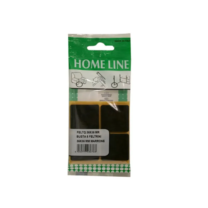 Bestel Nu Feltrini autoadesivi 35 x 35 mm marrone busta da 8