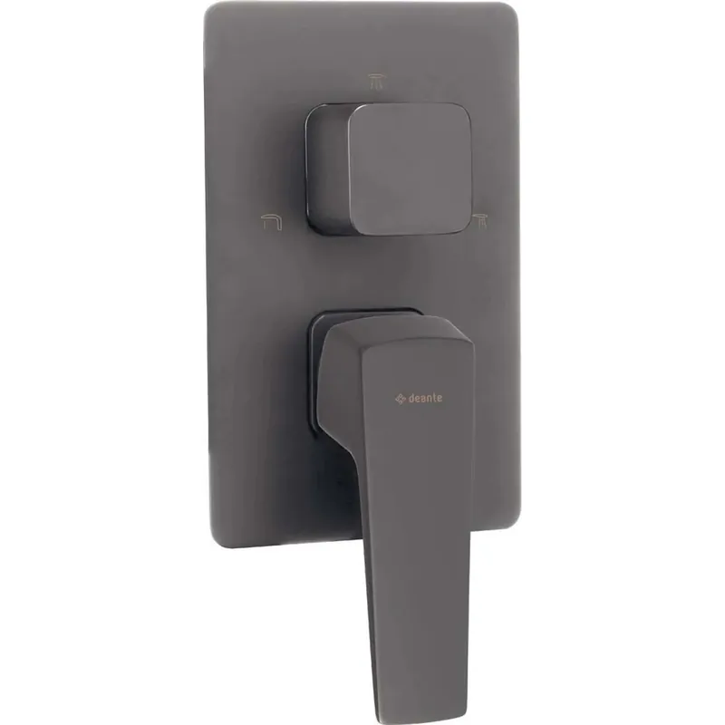 Piastra esterna per box miscelatore Idrostile titanio anti-impronta Shop Nu