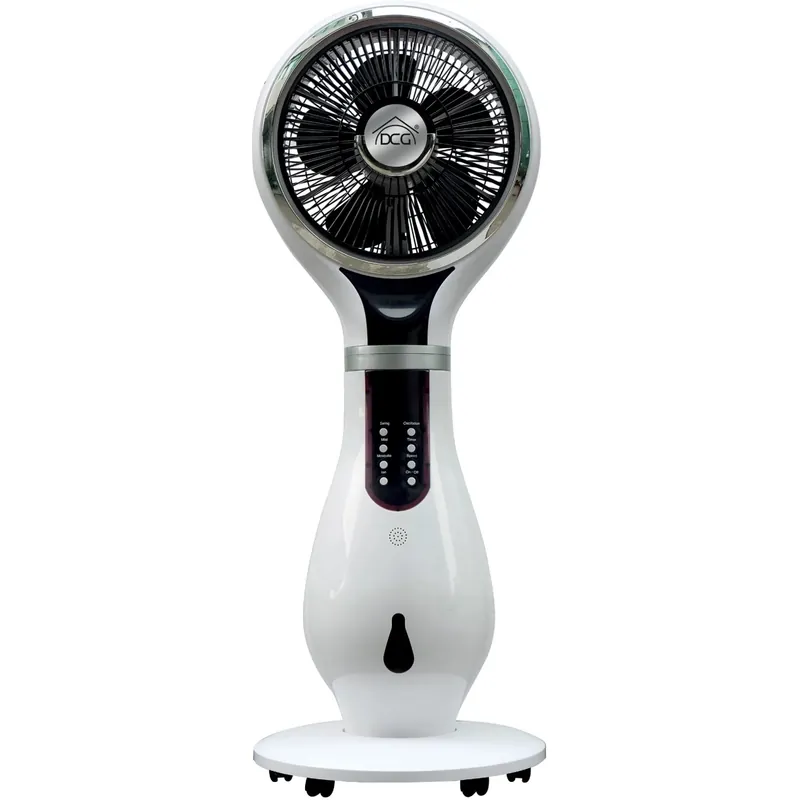 Ventilatore a piantana DCG 5 pale Ø 40 cm bianco Premium