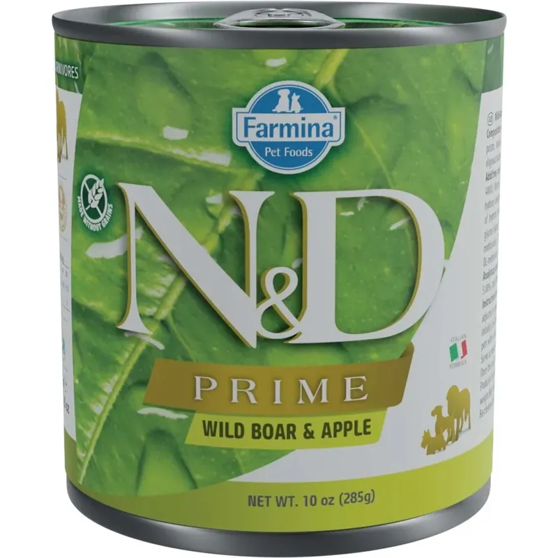 Aanbieding Cibo umido per cani N&D Adult cinghiale e mela lattina 285 g