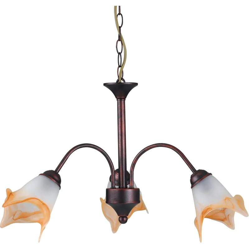 Sospensione 3 luci ruggine 80 cm x 60 cm x 60 cm Fabrieksprijs