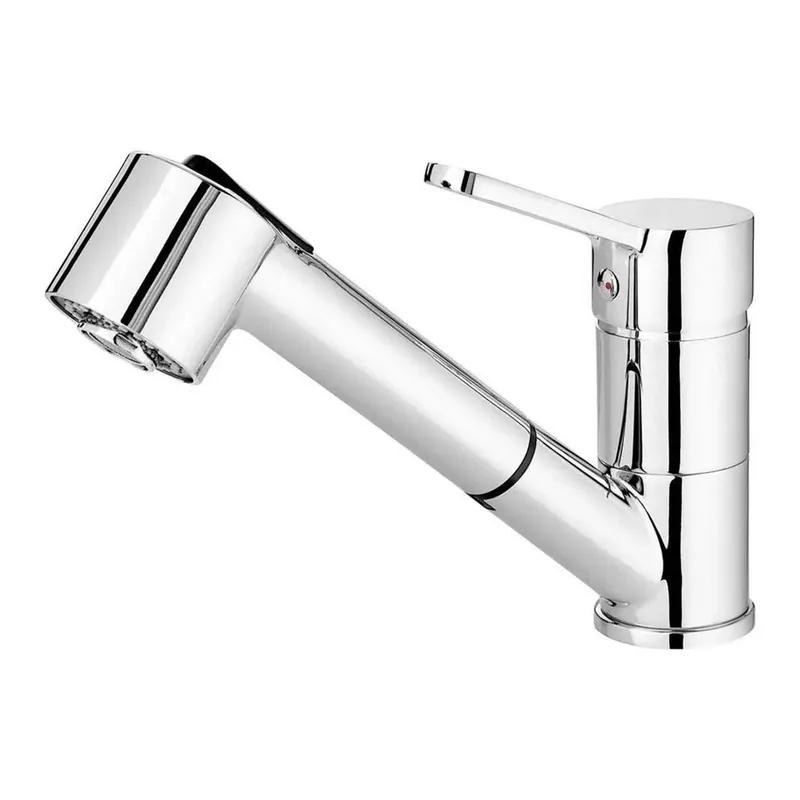 Rubinetto da cucina bocca estraibile 2 getti con doccetta Idrostile cromo Hete Deal