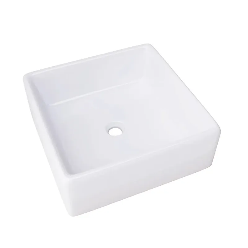 Koopje Lavabo da appoggio Cagliari in ceramica 37,5x37,5 cm