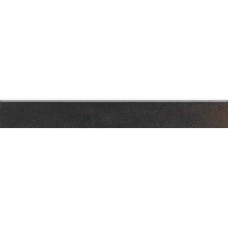 Battiscopa in gres porcellanato Metallic nero 7,5x60,4 cm Favoriet