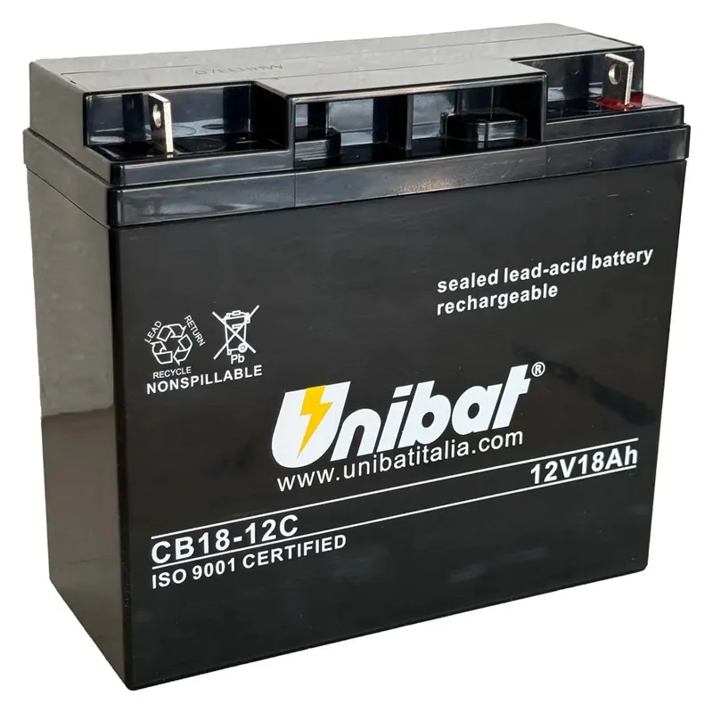 Uitverkoop Batteria moto Unibat CB18-12 SLA/VRLA 18 Ah 12 V