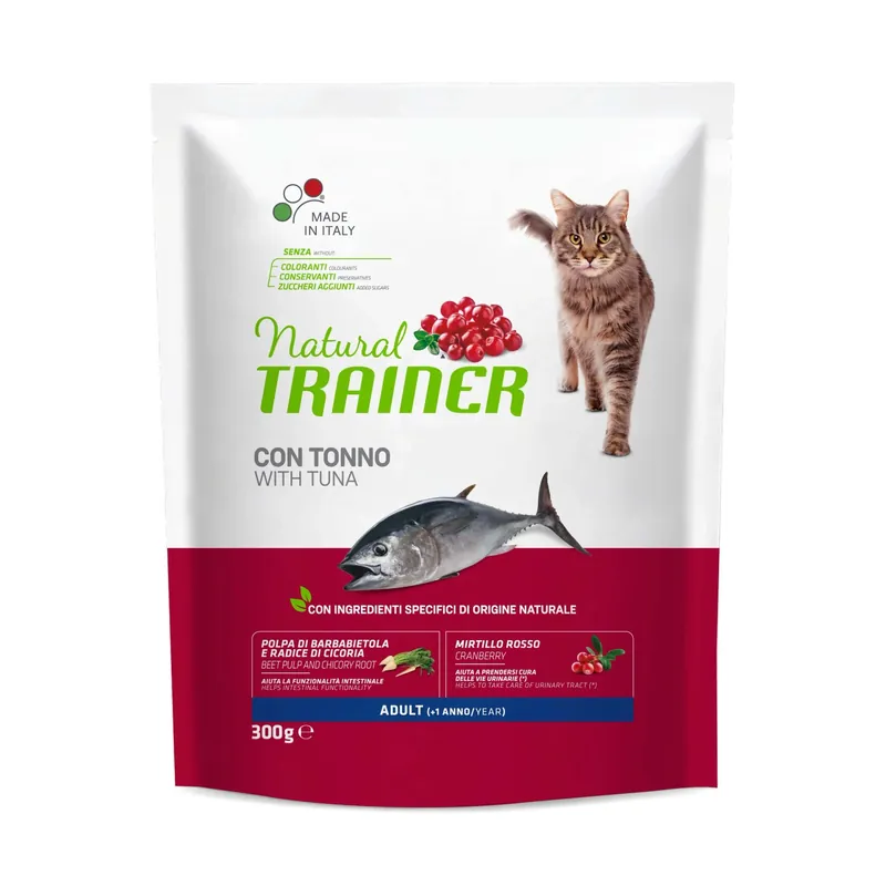 Tijdelijk Beschikbaar Cibo secco per gatti Natural Trainer cat adult tonno 0,3 kg