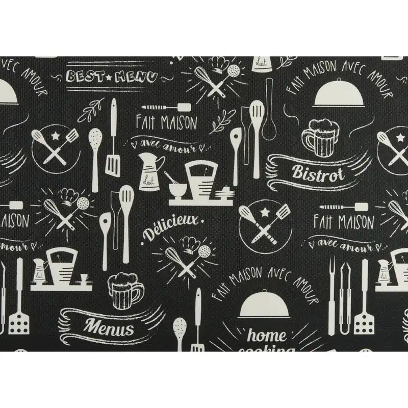 Koop Vandaag Tappeto cucina Surf Full lavagna nero 55 x 90 cm