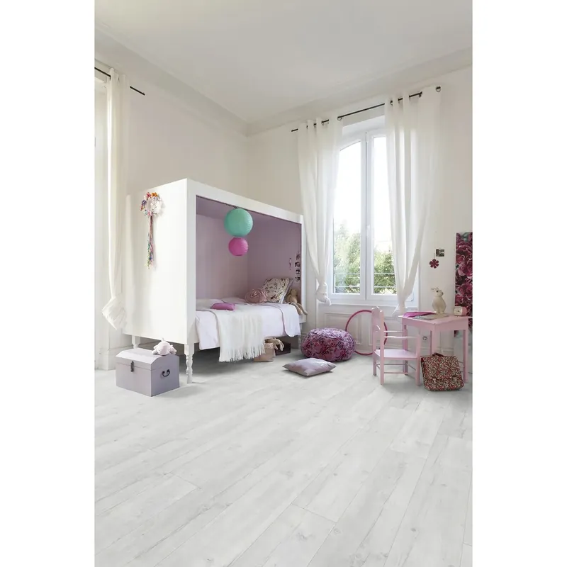 Pavimento vinilico Senso Easy Premium adesivo Hella White sp 4 mm 121,9x18,4 cm Koop Online