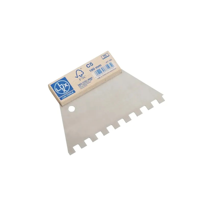 Spatola dentata LUX-TOOLS Classic C5 180 mm Gereduceerde Prijs