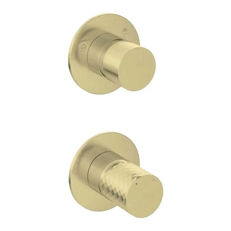 Miscelatore doccia incasso Idrostile Legos con deviatore oro spazzolato Beste Prijs
