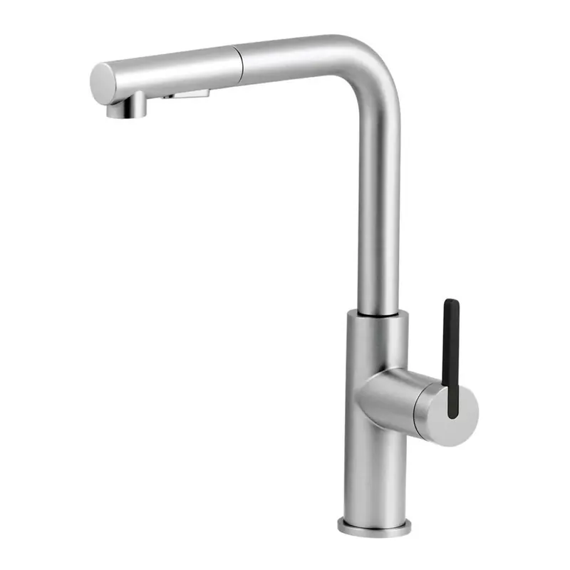 Betrouwbaar Rubinetto da cucina estraibile Idrostile Studio Design acciaio spazzolato