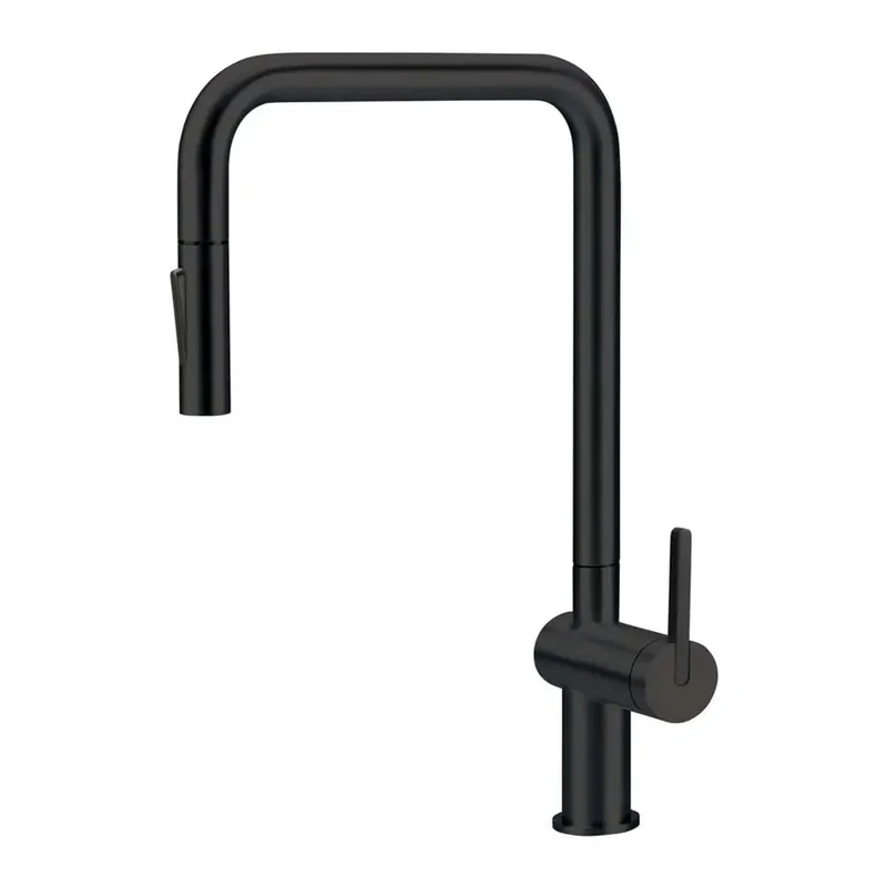 Koop Online Rubinetto da cucina bocca estraibile Idrostile nero