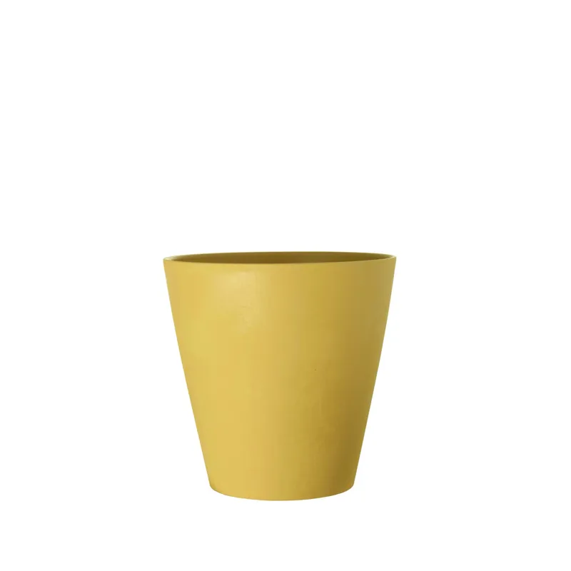 Veilige Betaling Coprivaso plastica riciclata Ø 15 cm ocra chiaro