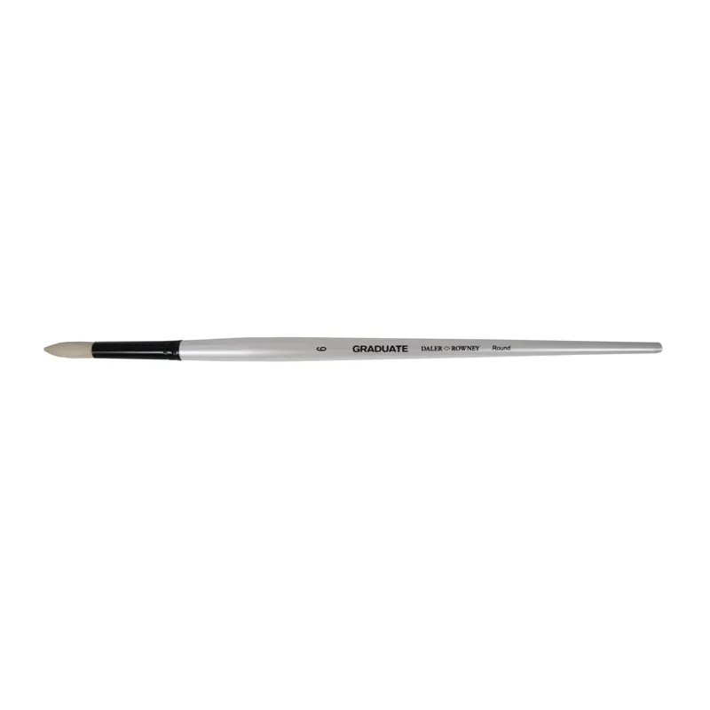 Pennello tondo pittura olio Daler-Rowney Graduate setole di maiale 6 Korting