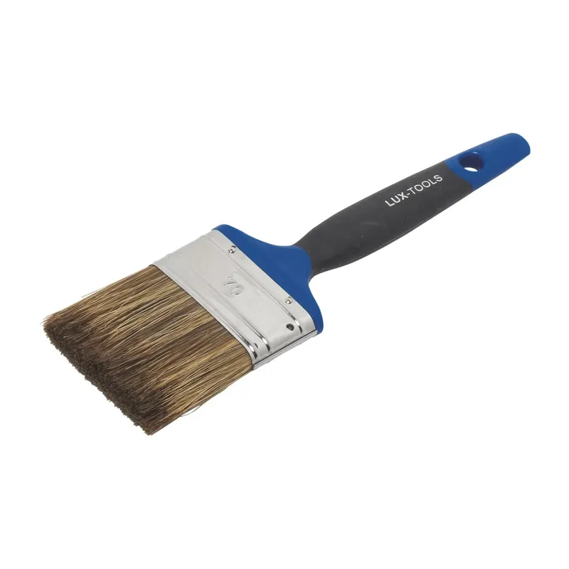 Pennello piatto LUX-TOOLS Soft Grip per vernici trasparenti 70 mm Hoge Kwaliteit