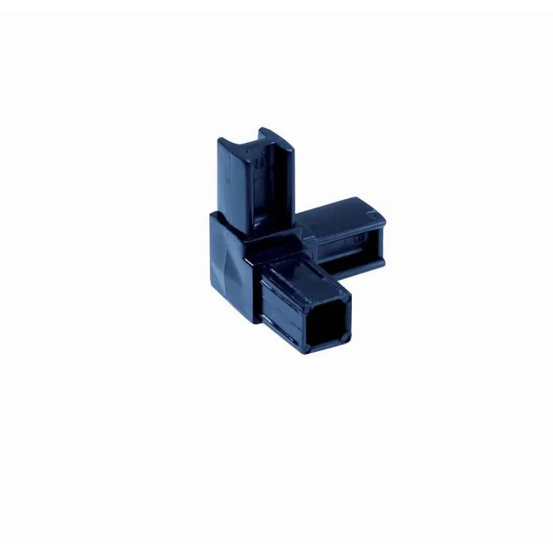 Connessione 3 vie per tubo 20x20 mm in pvc nero Superprijs