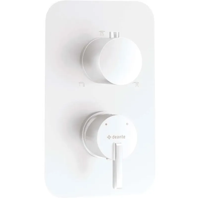 Beperkt Aanbod Piastra esterna per box miscelatore Idrostile serie Limonar bianco opaco