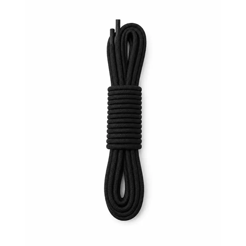 Lacci per scarpe rotondi fini 120 cm nero Koop Vandaag