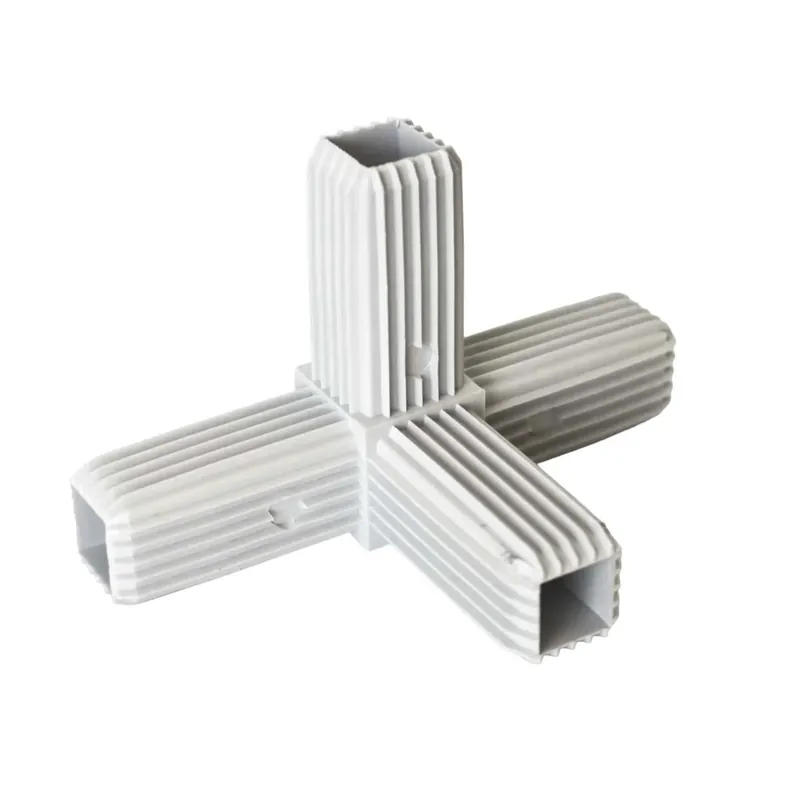 Innesto modello 4 vie tubo quadro 20x20 mm RAL 7035 Lage Kosten
