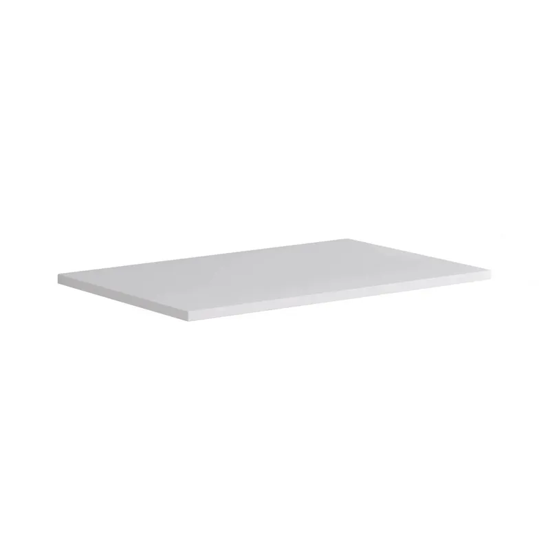 Direct Beschikbaar Top di finitura in truciolare 79,7x1,8x45,5 cm Bianco opaco