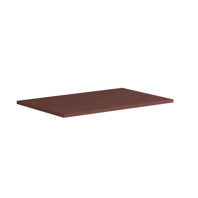 Laatste Kans Top di finitura in truciolare 79,7x1,8x45,5 cm laccato opaco rosso Jaipur