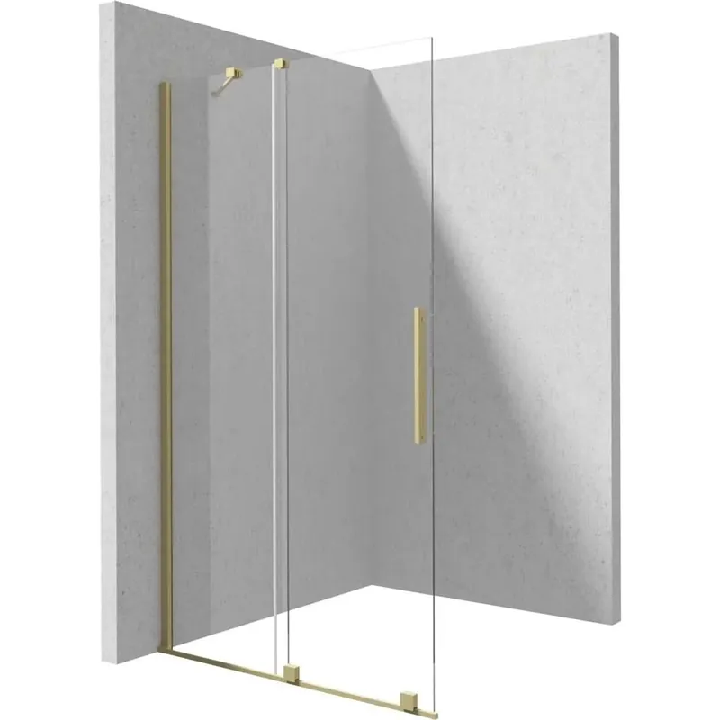 Parete doccia scorrevole Cabaiguán Idrostile 800x1950 mm oro spazzolato Fabrieksprijs