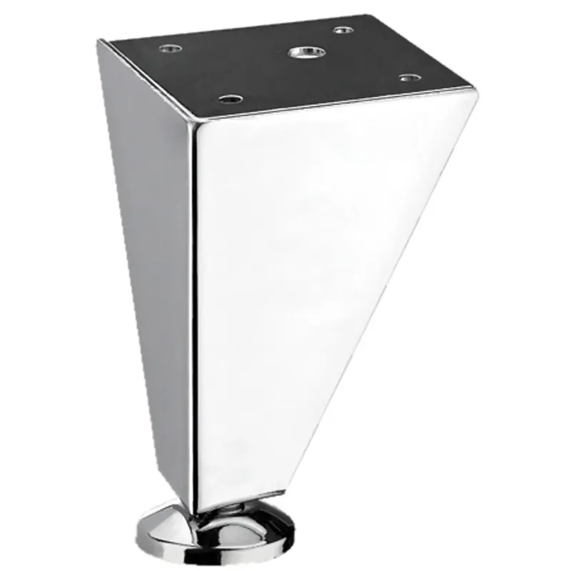Gratis Retour Piede per mobile Hettich Gaja 70x70x100 mm effetto acciaio inox