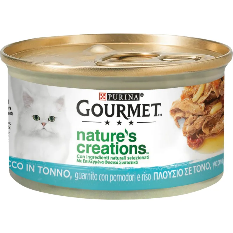 Favoriet Cibo umido Tonno, con pomodori e riso Purina Gourmet Nature`s Creatio