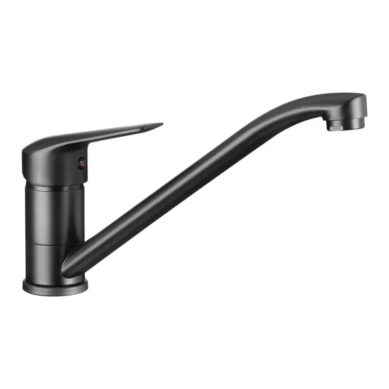 Flitsaanbieding Miscelatore cucina moderno Idrostile con flessibili 45 cm nero opaco